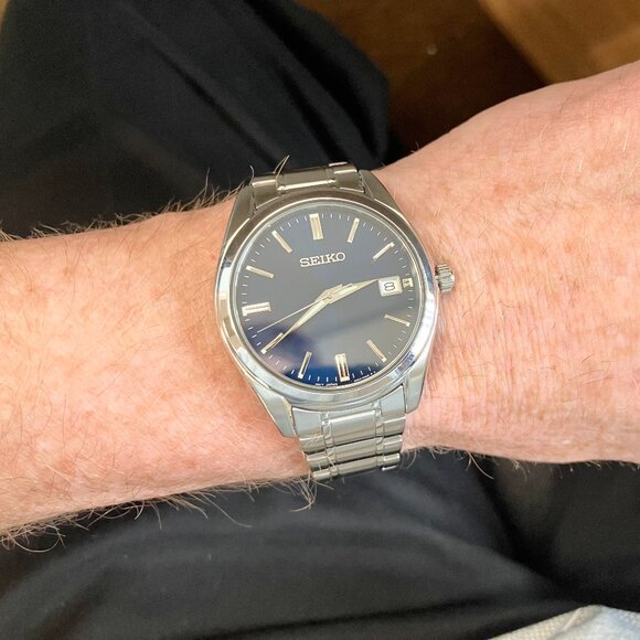 Seiko Stainless Steel Watch With Blue Dial - Picture 4 of 5